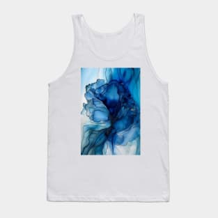 Blueberry Flame - Abstract Alcohol Ink Art Tank Top